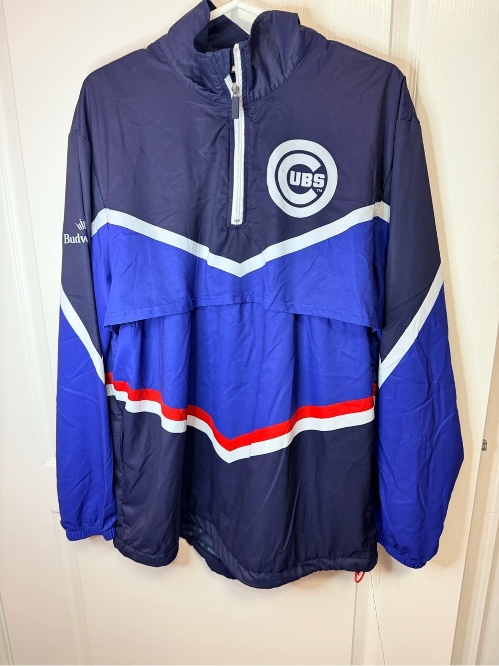 Chicago Cubs Navy & Royal Blue Team Pullover Windbreaker